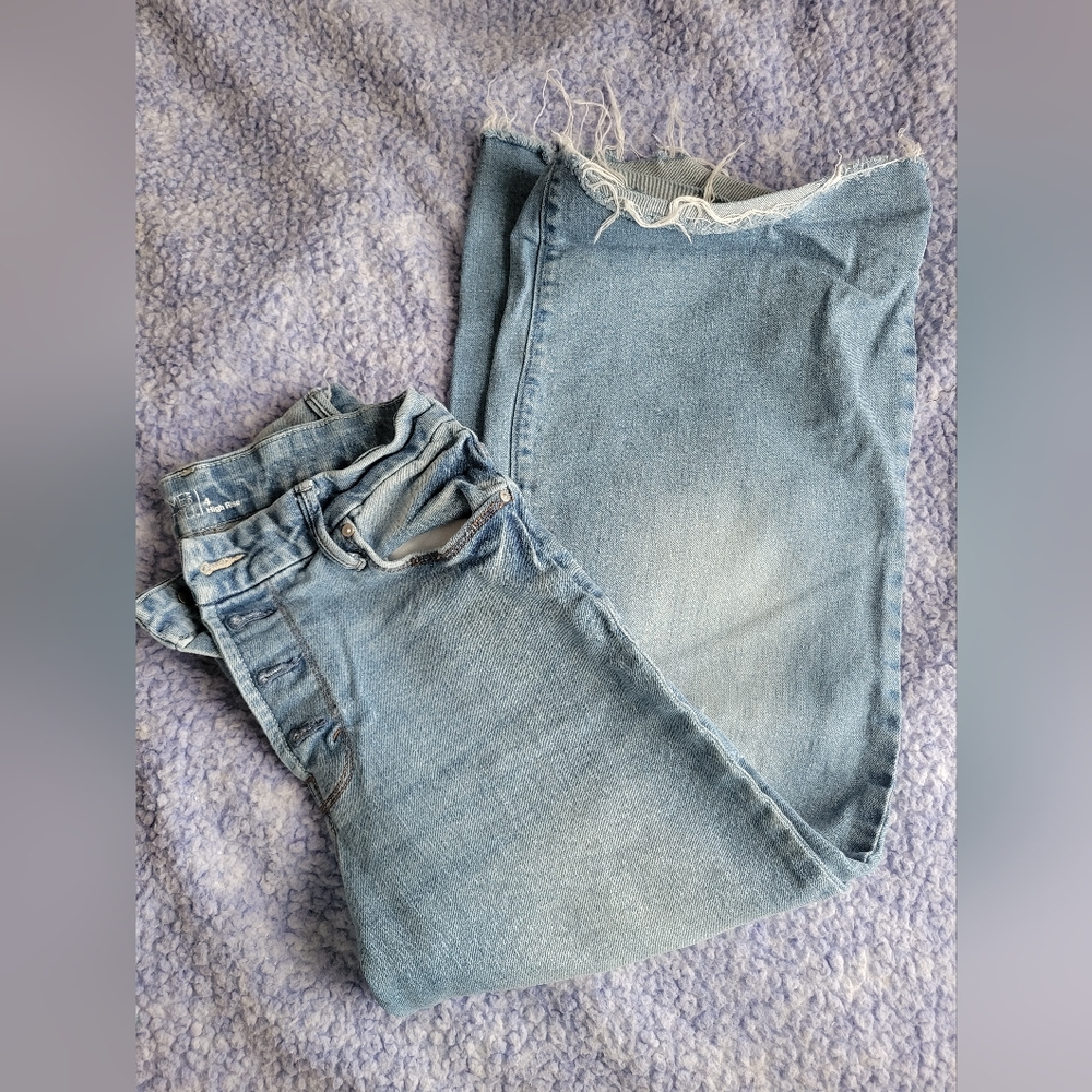 Super Wide Led High Rise Jeans